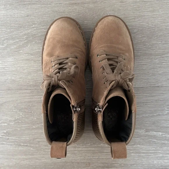 Vince Camuto Brown Lace-Up Boots - Picture 5 of 6